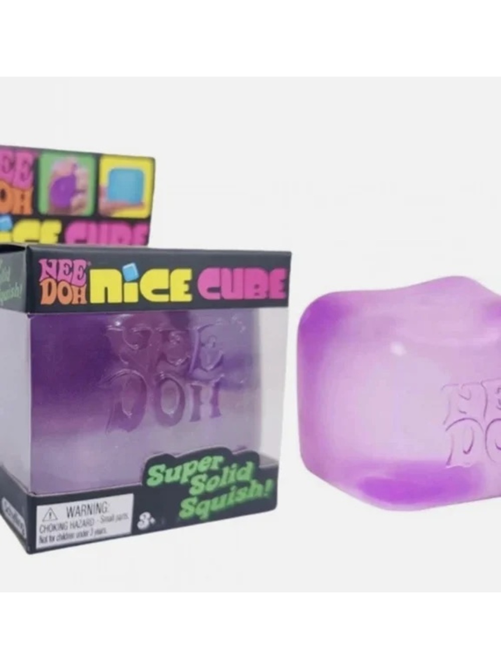 Purple Needoh Nice Cube Super Solid Squish